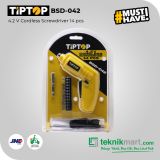 Tip Top BSD-042 4.2V Cordless Screwdriver with Acc / Obeng Baterai dengan Aksesories