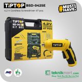 Tip Top BSD-042SE 4.2V Cordless Screwdriver With ACC 47pcs + Kit Box