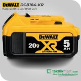 Dewalt DCB184 18/20 Volt 5.0 Ah Battery Li-Ion / Baterai