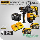 Dewalt DCH333X2 54V FlexVolt Cordless Rotary Hammer/ Bor Beton Baterai