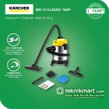 Karcher WD 1S Classic *KAP 1300 Watt Vacuum Cleaner Wet & Dry