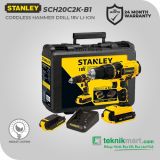 Stanley SCH20C2K-B1 18 Volt Cordless Hammer Drill / Bor Impact Baterai
