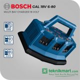 Bosch GAL 18V6-80 Multi Bay Charger / Pengisi Daya Baterai 18Volt 8A with 6 Slot Baterai