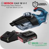 Bosch GAS 18 V-1 18 Volt Cordless Vacuum Cleaner Dry Full Set (2.0 Ah) // 06019C62L0-1600A001CG-1600A019RJ
