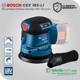 Bosch GEX 185-LI  Orbital Sander / Mesin Amplas Baterai 18V GEX 185-LI (06013A5080)