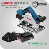 Bosch GWS 18 V-Li 18Volt 115mm Cordless Angle Grinder / Gerinda Tangan Baterai Full Set (Baterai 4.0 Ah)