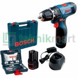 Bosch GSR 120-LI 12Volt Bor Non Impact Baterai dengan 43 Aksesories