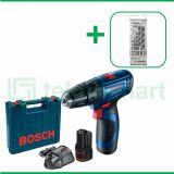 Bosch GSB 120-LI Gen3 12V Bor Baterai Impact Dengan Mata Bor Bosch CYL-4  Multi Material 5 Pcs // 06019G81K0-2608680798