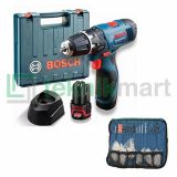 Bosch GSB 120-LI 12V Bor Baterai Tanpa Kabel Dengan Aksesoris