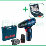 Bosch GSR 120-LI Gen3 12V Bor Baterai Reversible Dengan Mata Bor Bosch X-Line Set For Multi Material 33 Pcs