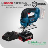 Bosch GST 18 V-LI 18Volt Cordless Jig Saw / Jigsaw Baterai Full Set (Baterai 2.0 Ah)