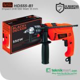 Black And Decker HD555 13 mm Bor Impact Drill 550 Watt