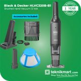 Black & Decker HLVC320B 12 Volt Brushed Hand Vacuum