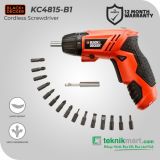 Black And Decker KC4815 4.8 V Cordless Screwdriver / Obeng Baterai