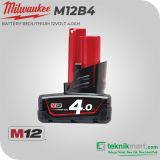 Milwaukee M12B4 4.0 Ah Baterai 