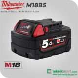 Milwaukee M18B5 5.0 Ah Baterai 