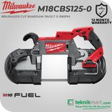 Milwaukee M18CBS125-0 125 mm Brushless Band Saw 