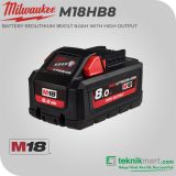 Milwaukee M18HB8 8.0 Ah Baterai 