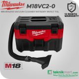 Milwaukee M18VC-2-0 18 Volt Vacuum Cleaner Wet/Dry 