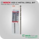 Bosch HSS-G 3 mm Metal Drill Bit 2 Pcs
