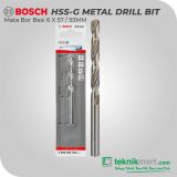 Bosch HSS-G 6 mm Metal Drill Bit 1 Pcs