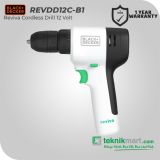 Black & Decker REVDD12C 12V(Max) Reviva Cordless Drill / Bor Obeng Baterai