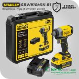 Stanley SBW910M1K Brushless Impact Wrench / Kunci Impact Baterai 20V SQ1/2