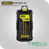 Stanley STA7221-XJ Drilling And Screwdriver Bits Set / Mata Bor dan Mata Obeng Set 16 pcs