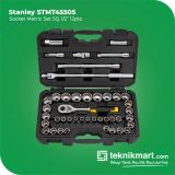 Stanley STMT45505 SQ 1/2" 12pts 43pcs Socket Metric Set with Metal Case