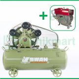 Swan 7.5 HP SWU-307 Kompresor Angin Unloader Dengan Mesin Diesel S 195 