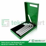 Tekiro HK-ST1211 6 Pcs T25-T55 Kunci L Set Bintang