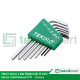 Tekiro HK-EL1198 7Pcs 0.71-3mm Kunci L Set Elektronik