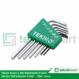 Tekiro HK-EL1199 7 Pcs 0.28"-7/64" Kunci L Set Elektronik