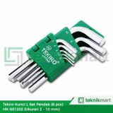 Tekiro HK-SS1202 8 Pcs 2-10mm Kunci L Set Pendek