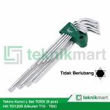 Tekiro HK-TO1205 9 Pcs T10-T50 Kunci L Set Torx