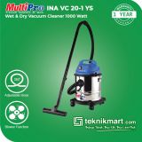 Multipro VC 20-1 YS 1000 Watt Vacuum Cleaner Wet & Dry 