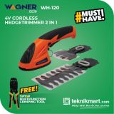 Bundling Wagnereco WH 120-LI 4V 2in1 Cordless Hegdetrimmer / Potong Pagar Tanaman + Tip Top THT-CR468 Modular Crimping Tool Pin 4,6,8 With Ratchet