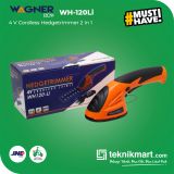 Wagnereco WH 120-LI 4V 2in1 Cordless Hegdetrimmer / Potong Pagar Tanaman