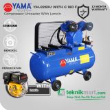 Yama 1/2 HP YM-0260U Kompresor Angin Unloader Dengan Mesin Bensin G 160 F