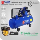 Yama 2 HP YM20-100U Kompresor Angin Unloader Dengan Mesin Bensin G 200 F