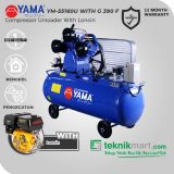 Yama 5.5 HP YM55-160U Kompresor Angin Unloader Dengan Mesin Bensin G 390 F