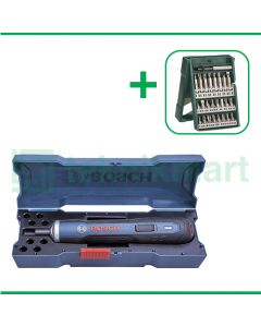 Bosch Go 3.6V Bor Baterai Reversible Dengan Mata Obeng Bosch X-Line Set 25 Pcs