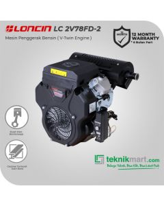 Loncin LC2V78FD-2 Twin Engine 22 HP Mesin Penggerak Bensin 