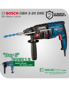 PROMO PAKET Bosch GBH 2-20 DRE Bor Beton Listrik BUY 5 FREE 1 GSB 550