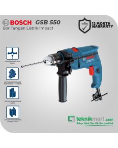 Bosch GSB 550 550Watt 13mm Impact Drill / Bor Tangan Listrik Impact (06011A15K0)
