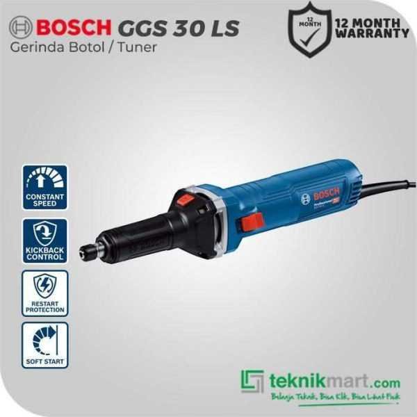 BOSCH GGS 30 LS STRAIGHT GRINDER 750WATT 6MM 33.000RPM
