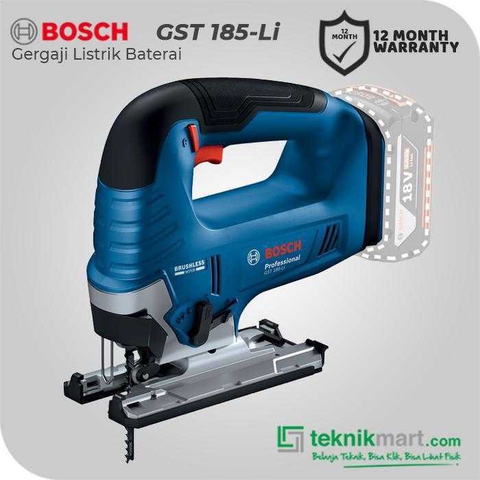 BOSCH GST 185-LI BRUSHLESS JIGSAW 18VOLT 3.500 SPM (UNIT ONLY)