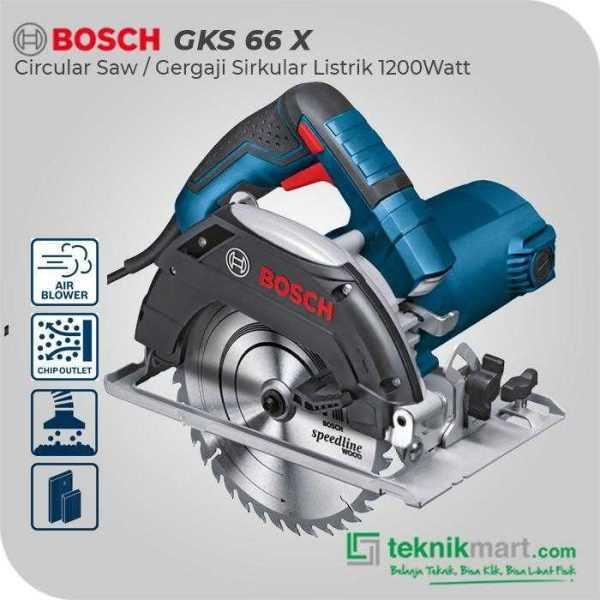 BOSCH GKS 66 X CIRCULAR SAW 1200W 165MM 5200RPM