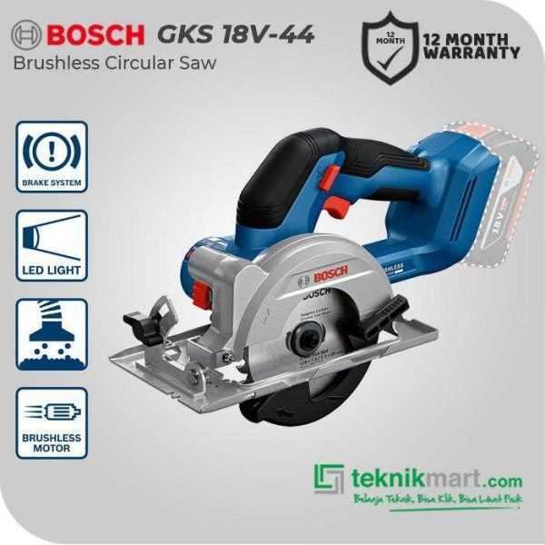 BOSCH GKS 18V-44 BRUSHLESS CIRCULAR SAW 18VOLT 125MM (UNIT ONLY)