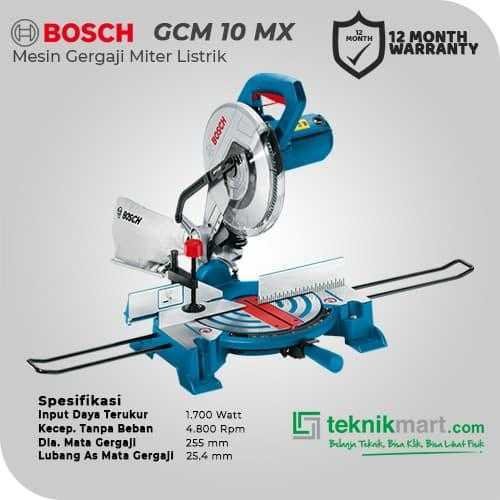 BOSCH GCM 10 MX COMPOUND MITRE SAW 1700WATT 255MM 4500 RPM - Image 2